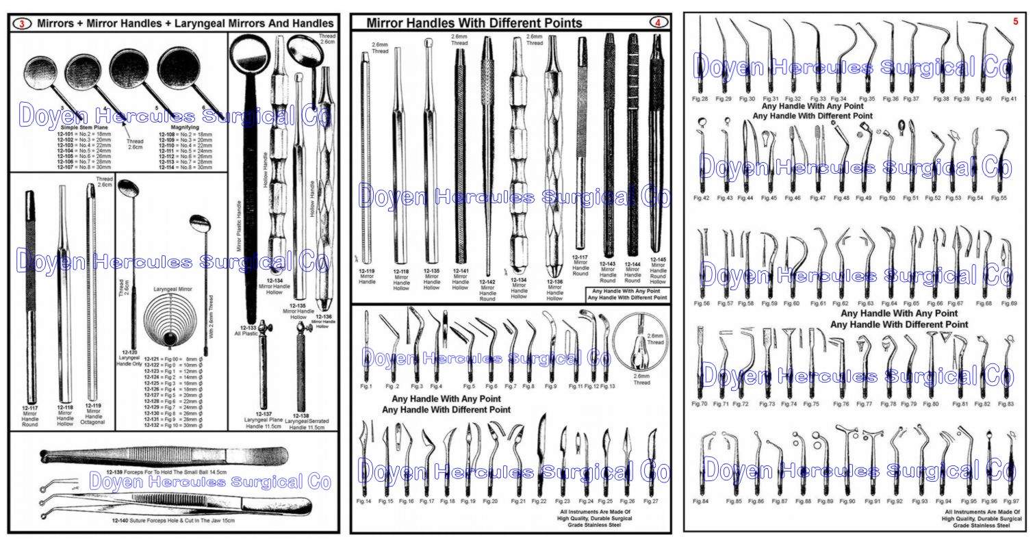Dental Mirrors & Handles & Scaler Points